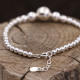 Bracelet perles en argent