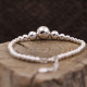 Bracelet perles en argent