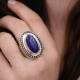 Bague en argent et lapis lazuli