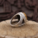 Bague en argent et pierre oeil de tigre