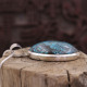 Pendentif en argent et turquoise