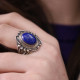 Bague en argent et lapis lazuli