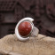 Bague en argent et corail