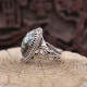 Bague en argent et turquoise