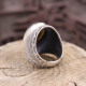 Bague en argent et labradorite