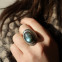 Bague en argent et labradorite