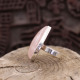 Bague en argent et quartz rose