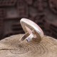 Bague en argent et quartz rose