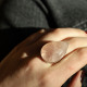 Bague en argent et quartz rose