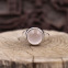 Bague en argent et quartz rose