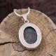 Pendentif en argent et turquoise