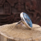 Bague en argent et pierre apatite