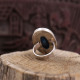 Bague en argent et pierre apatite