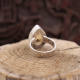 Bague en argent et citrine