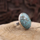 Bague en argent et turquoise