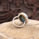 Bague en argent et turquoise