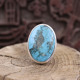 Bague en argent et turquoise