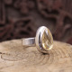 Bague en argent et citrine