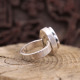 Bague en argent et citrine