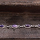 Bracelet en argent et charoïte