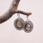 Boucles d'oreilles en argent et quartz fumé