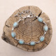 Bracelet en argent et amazonite