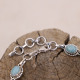 Bracelet en argent et amazonite