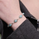 Bracelet en argent et amazonite