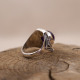 Bague en argent et labradorite